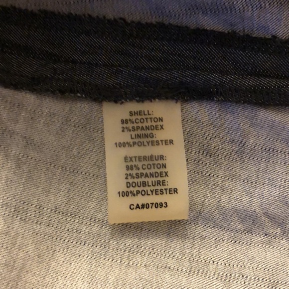 Calvin Klein Scoop Neck Empire Waist Grey Denim Dress Size 6 - Picture 4 of 7